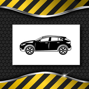 Side View Hatchback Silhouette Art