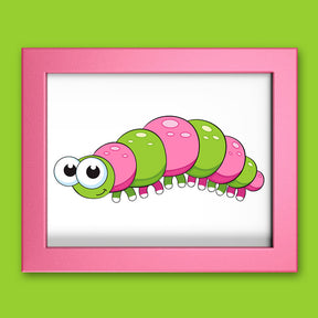 Cartoonish Caterpillar Vector Art