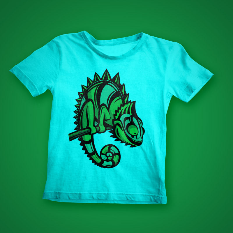 High Casqued Chameleon Vector Art