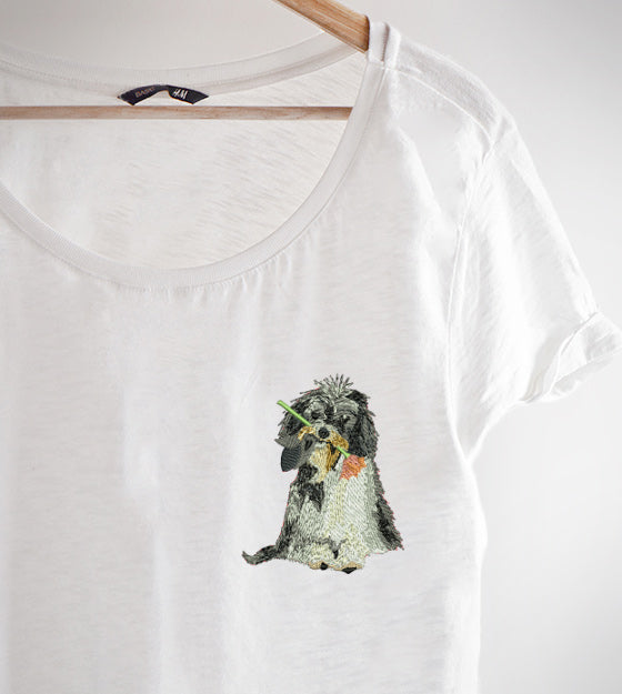 Shih Tzu Embroidery Design