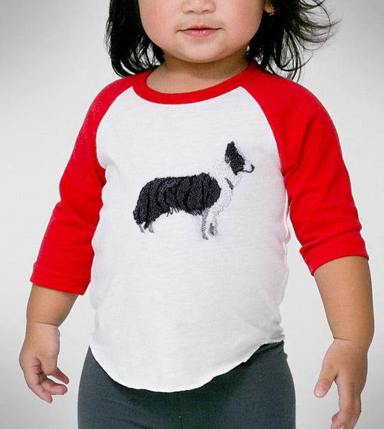 Border Collie Embroidery Design