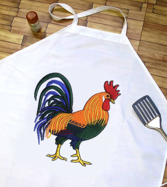 Colorful and Vibrant Rooster Embroidery Design