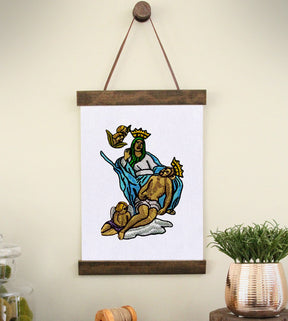 Compelling Madonna Art Digital Embroidery Design