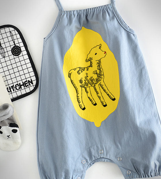 Charming Kid Goat Embroidery Design