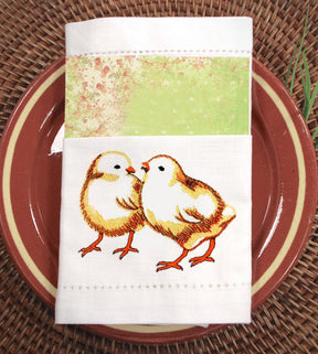 Playful Vibrant Chicks Digital Embroidery Design