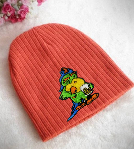 Funny Intoxicated Parrot Embroidery Design