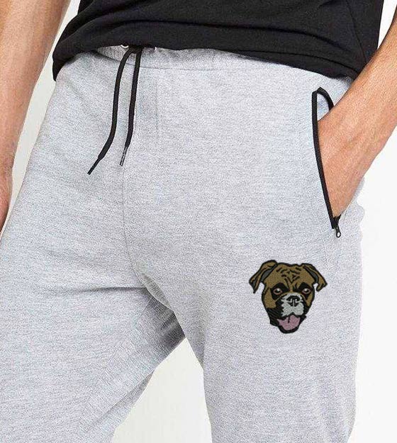 Boxer Face Embroidery Design