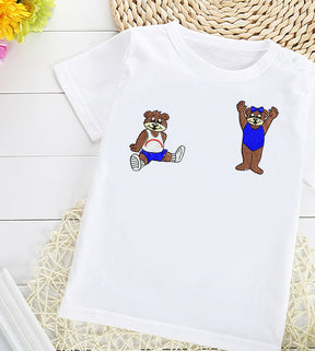 Exercising Bears Embroidery Design