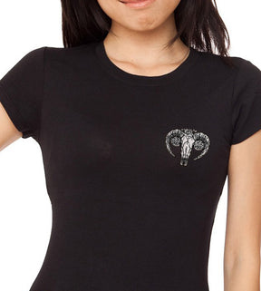 Elusive and Intriguing Ram Embroidery Design