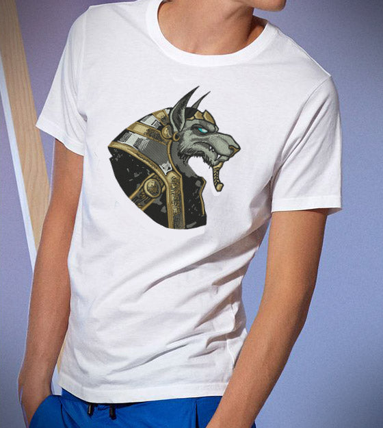 Mystical Egyptian Wolf Embroidery Design