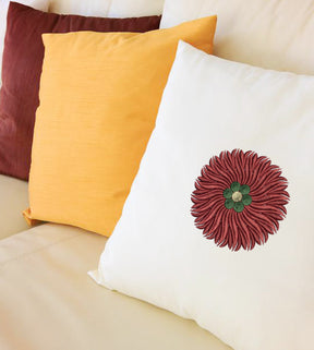 Beautifully Symmetrical Flower Embroidery Design