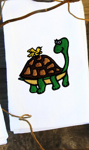 Turtle and a Bird Machine Embroidery Design