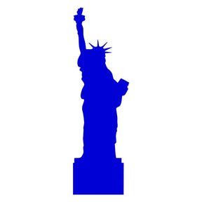 Statue of Liberty Silhouette Embroidery Design – Digital Download