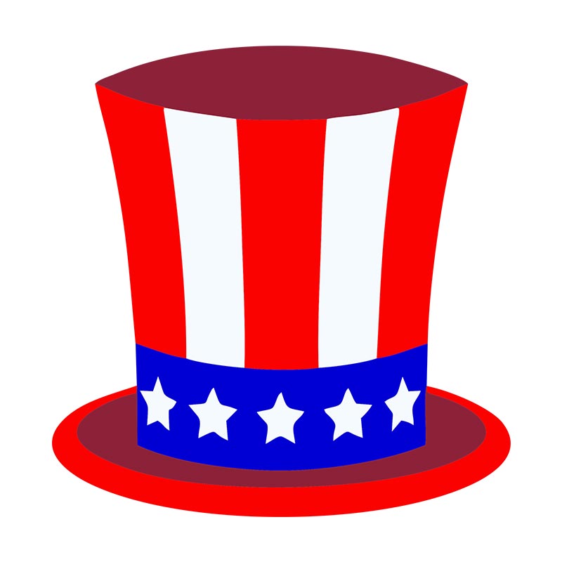 Uncle Sam Hat Embroidery Design – Patriotic USA Theme