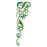 Elegant Floral Vine Embroidery Design