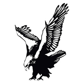 Nabbing Bald Eagle Silhouette Art
