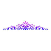 Purple Accented Meticulous Border Vector Art