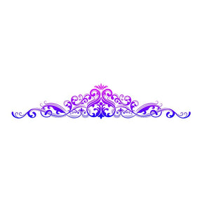 Purple Accented Meticulous Border Vector Art