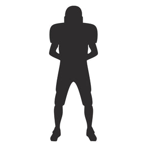Rugby Player Silhouette Art