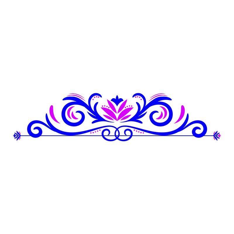 Intricate Neon Border Vector Art