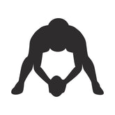 Football Center Player Stance Silhouette Art