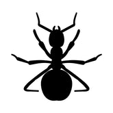 Big Black Ant Silhouette Art
