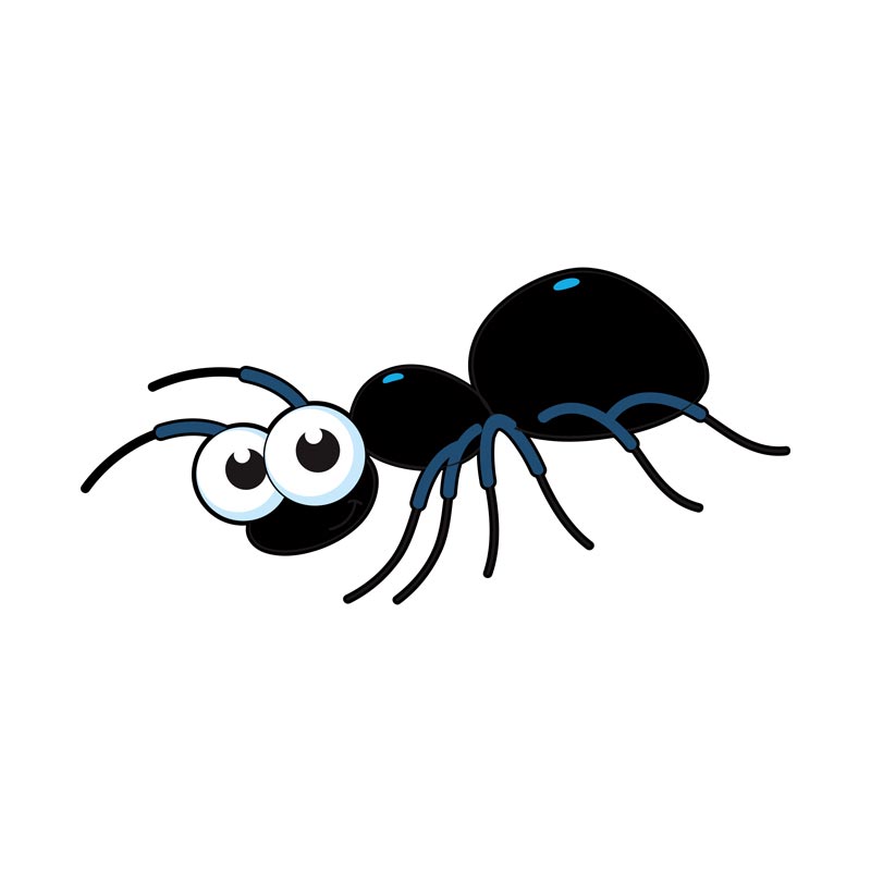 Cartoonist Black Ant Silhouette Art
