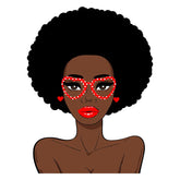 Love Induced Sensual African American Woman Vector Art