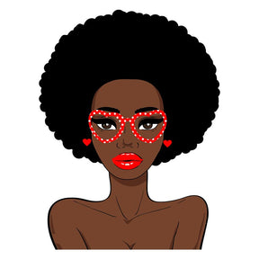 Love Induced Sensual African American Woman Vector Art