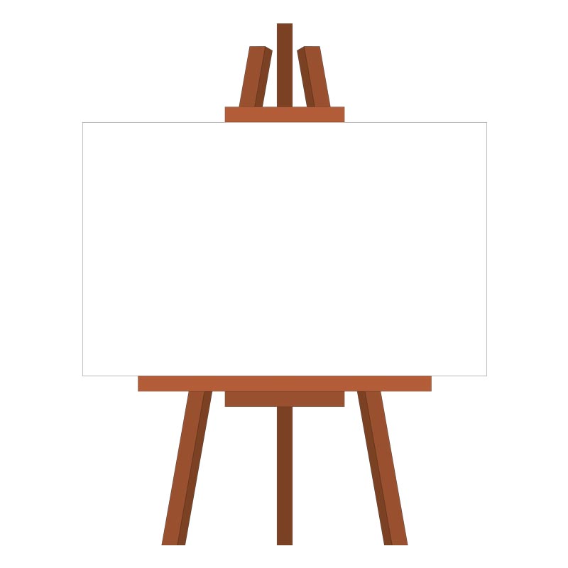 Wooden Canvas Board Vector Art
