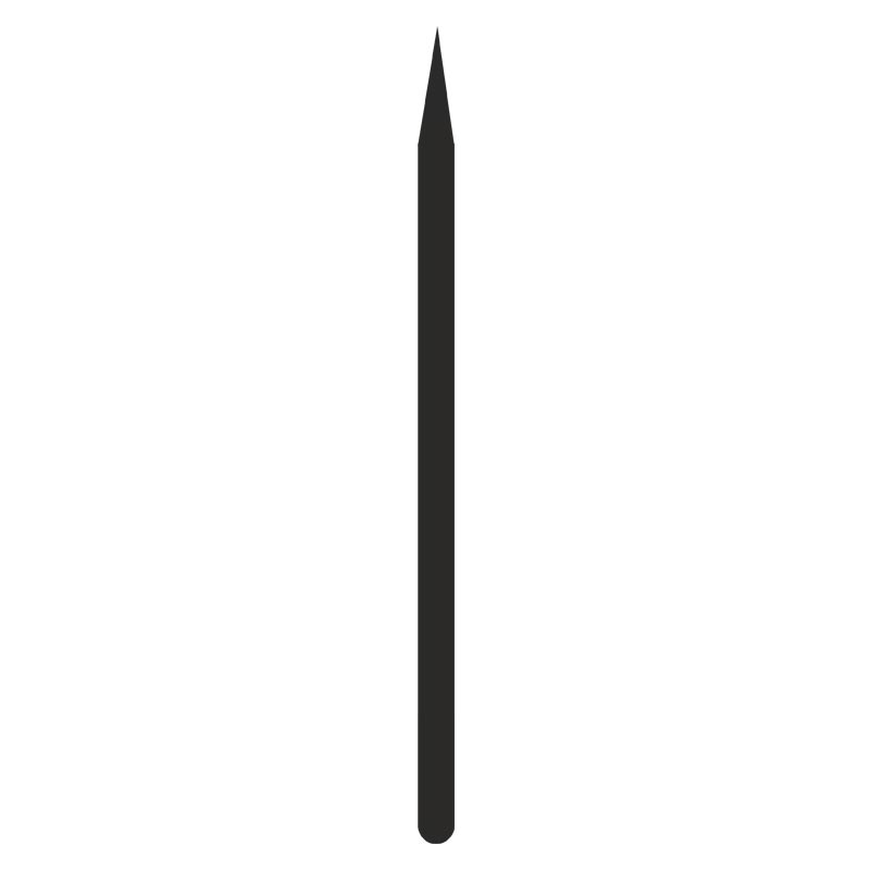 Graphite Pencil Silhouette Art