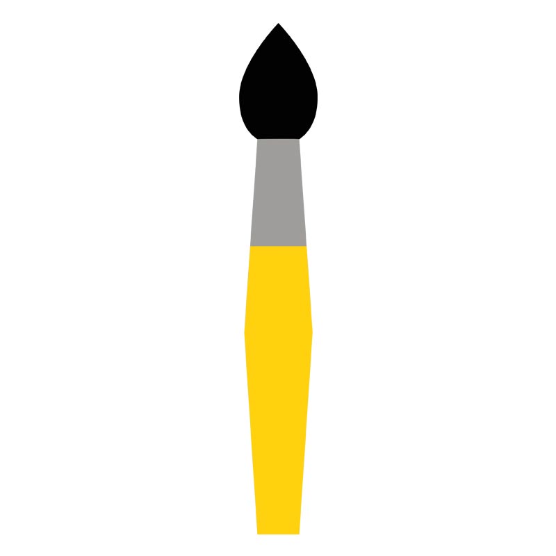 Stellar Black Ink Paint Brush Vector Art
