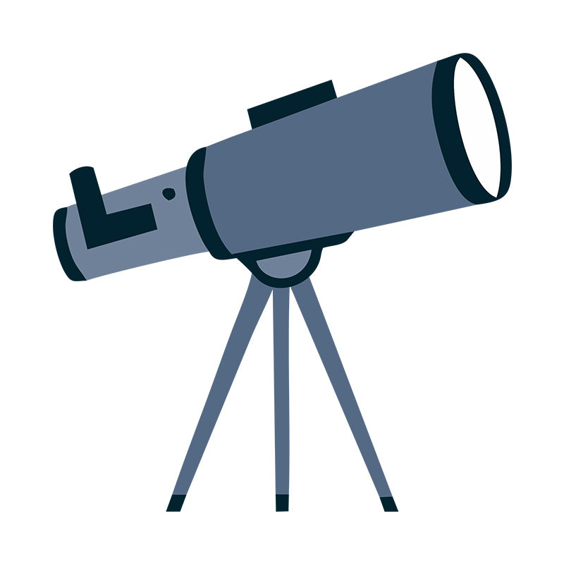 Astronomical Stellar Telescope Vector Art
