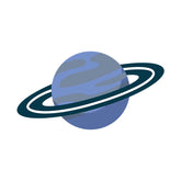 Artistic Saturn Planet Vector Art