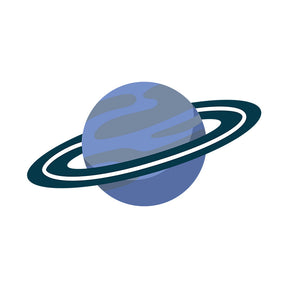 Artistic Saturn Planet Vector Art