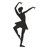 Ballet Passe Right Foot Silhouette Art