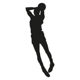Throwing the Ball Basketball Silhouette Art