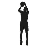 Basketball Player Penalty Shot Silhouette Art