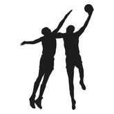 Basketball Players Silhouette Art