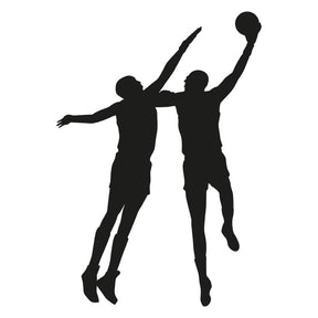 Basketball Players Silhouette Art