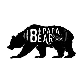 Papa Bear Silhouette Art