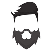 Brushed up Hairdo & Beard Vector Art
