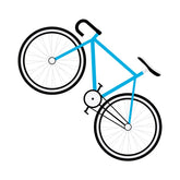 Blue Bicycle Vector Art
