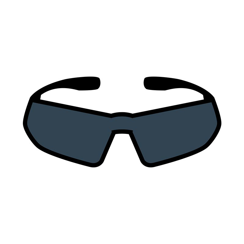 Cyclist Sports Sunglasses Vector Art