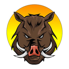 Terrifying and Determined Boar Vector Art