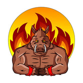 Monstrous Jacked Boar Vector Art