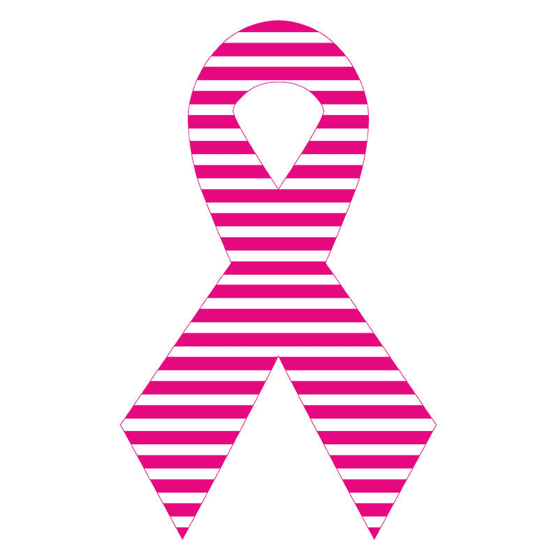 Parallel Lined Breast Cancer Vector Art