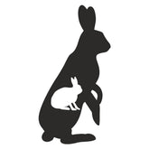 Alluring Rabbit Silhouette Art