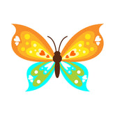 Bright Colored Butterfly Vector Art