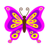 Dazzling Colored Butterfly Vector Art